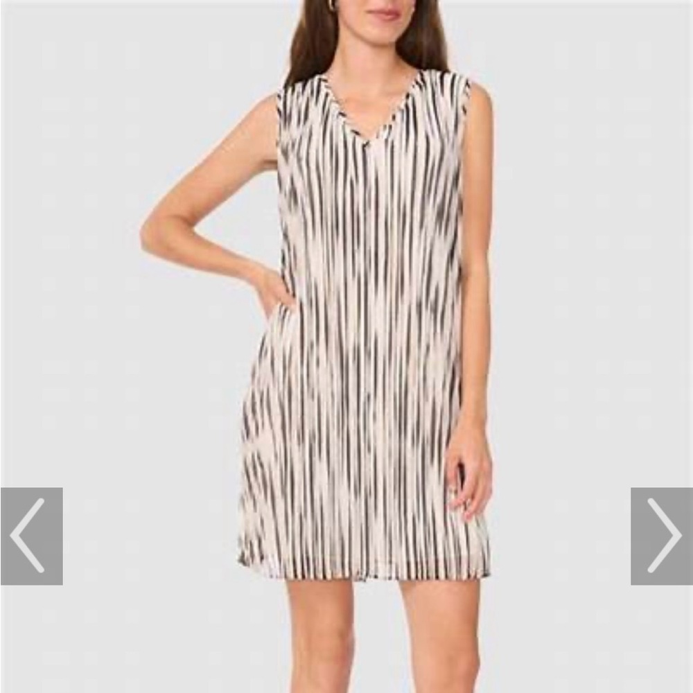 Halogen Black and White swing dress, size M